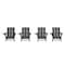 Flash Furniture Black Adirondack Patio Chairs with Cupholder, 4PK 4-LE-HMP-1045-10-BK-GG - alternate 9
